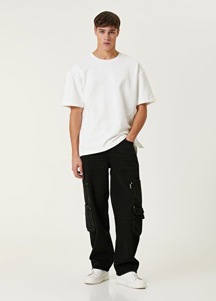 Black Cargo Jeans