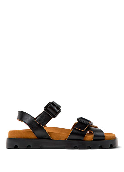 Brutus Siyah Deri Kadın Sandalet K201768-001