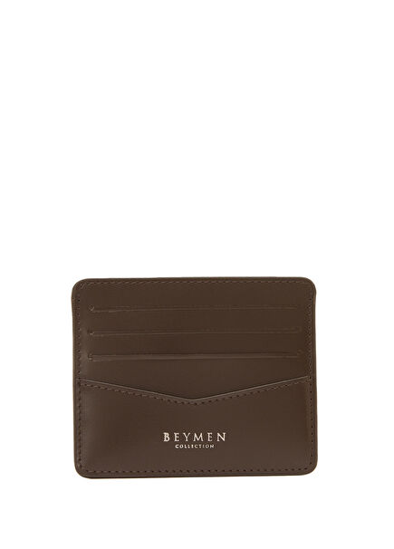 Brown Men's Leather Card Holder