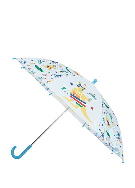 Kanga Crew Kanguru Desenli Yeşil Çocuk Şemsiye