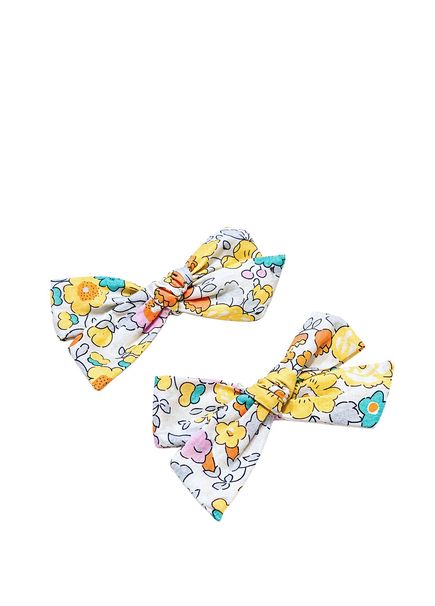 Liberty Yellow Small Bow 2-Piece Girl's Clasp