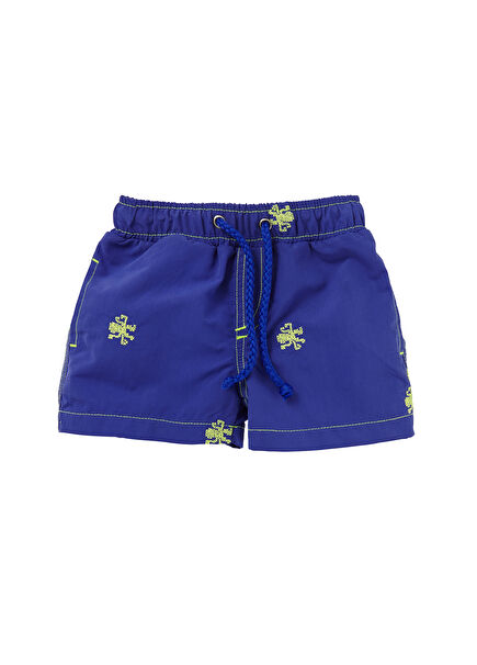 Sax Blue Boys' Shorts Swimsuit
