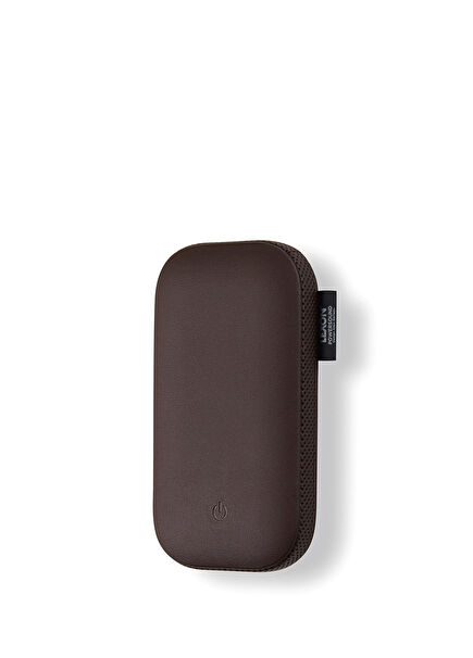 Powersound Kahverengi Deri Kablosuz Şarj Cihazı ve Bluetooth Hoparlör 