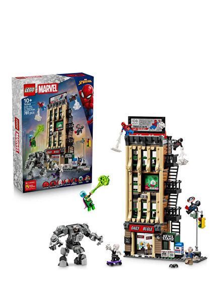 Marvel Örümcek Adam Mysterio'ya Karşı: Daily Bugle 781 Parça 10+ Yaş Yapı Oyuncağı 76342