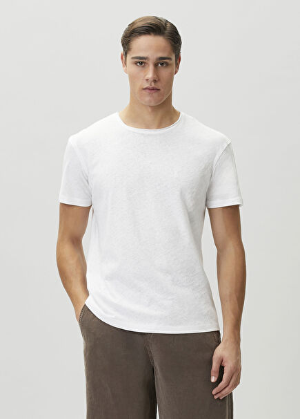 Flax White Organic Cotton T-shirt