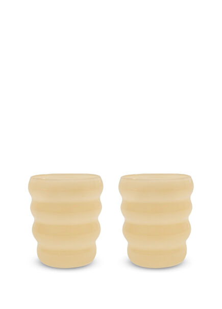Monterey 2-Piece Beige Glass Water Glass Set