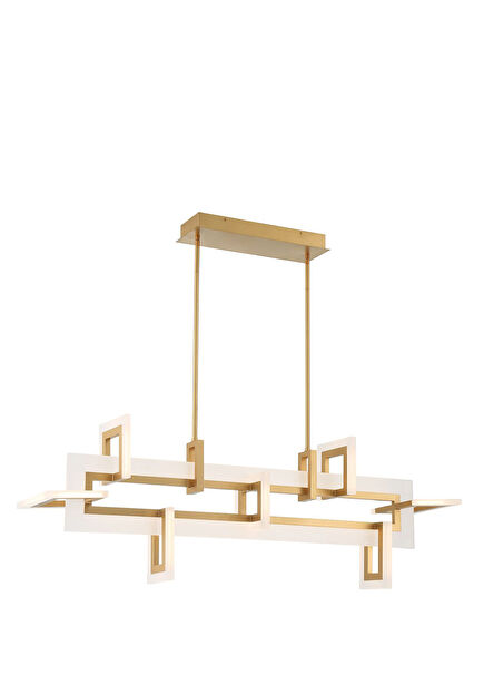 Inizio Matte Gold Led Pendant Chandelier
