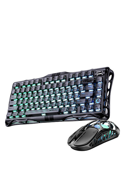 Mercury V75 Hall Effect Rapid Trigger Siyah 8.000 Hz Kablolu Manyetik Klavye + XPro 32.000 DPI RGB Kablosuz Mouse Oyuncu Seti