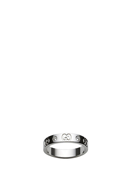 Gucci Icon Thin Band Womens Gold Ring