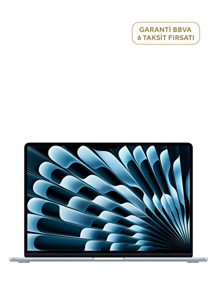 MacBook Air 15" M4 Çip 10 Çekirdekli CPU 10 Çekirdekli GPU 24GB Bellek 512GB SSD Gök Mavisi Laptop MC7D4TU/A