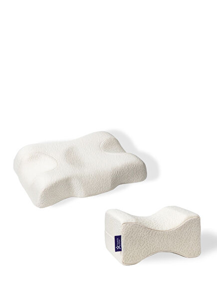 White Beauty Pillow and Knee Cushion