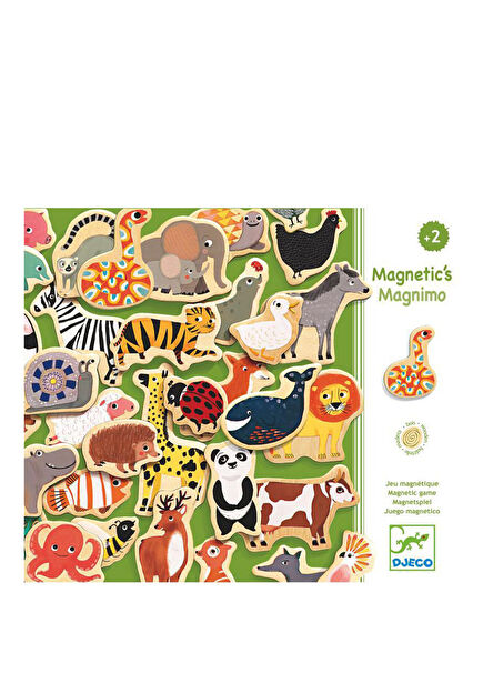 Magnimo Ahşap Hayvanlar Mıknatıslı Oyuncak