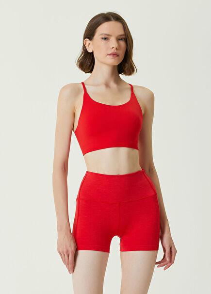 Pine Kırmızı Ayarlanabilir İnce Askılı Bra