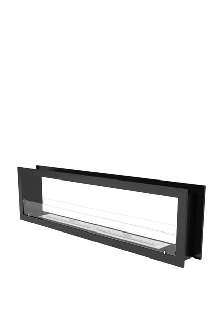 Bioethanol Black Metal Double-Sided Fireplace 200 cm