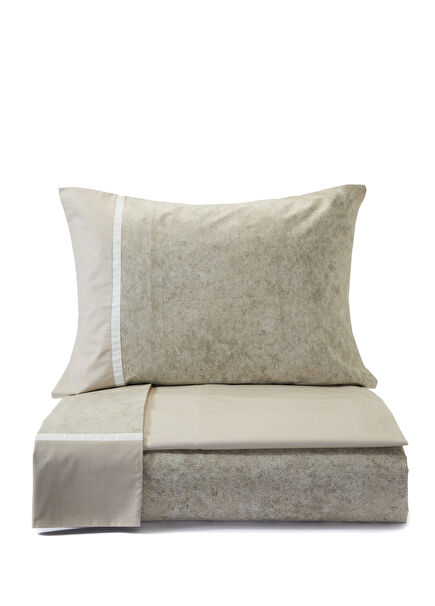 Galuchat Koyu Bej Nevresim Takımı