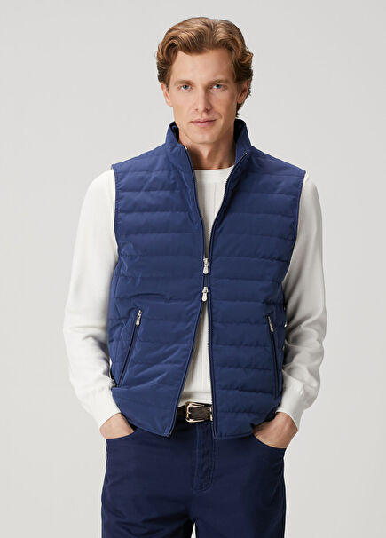 Koyu Mavi Puff Yelek