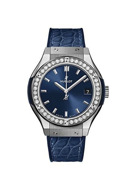 Classic Fusion Titanyum Blue Diamonds Saat