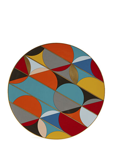 Charger Geometric Patterned Porcelain Placemat