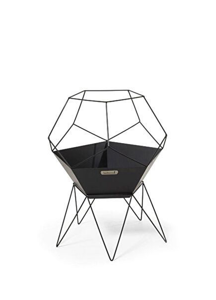 Jura Pentagon Black Steel Fire Pit