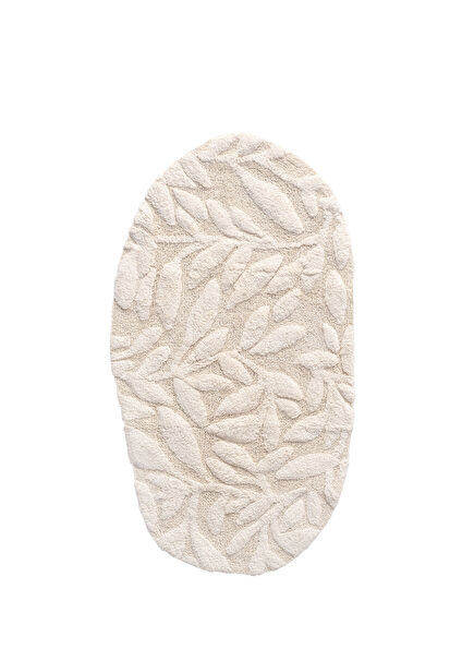 Allesi Ekru %100 Pamuk Banyo Paspası 65 x 115 cm