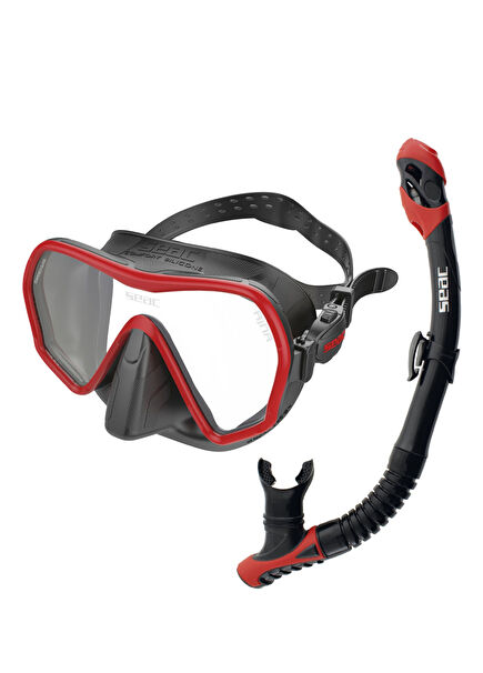 Ajna Kırmızı Maske Şnorkel Seti