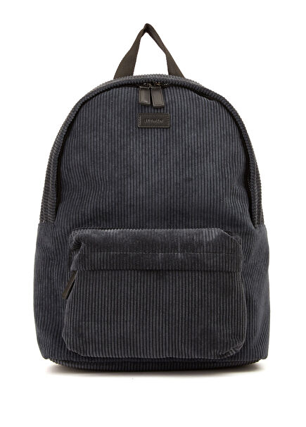 Antrasit Erkek Kadife Sırt Çantası