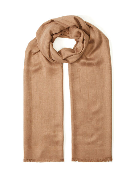 Camel Logo Patterned Women's Shawl