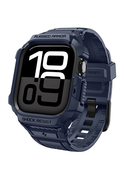 Apple Watch 11/10 ile Uyumlu 42 mm Rugged Armor Pro 2 Navy Blue Akıllı Saat Kordon 
