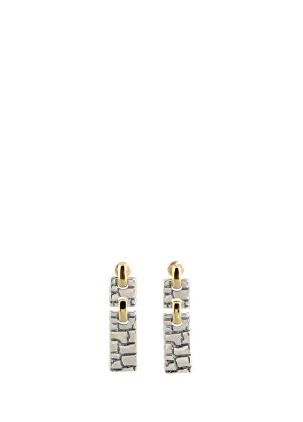 Stone Wall Women's Gold Long Earrings