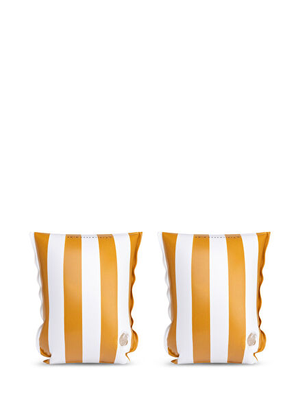 Yellow Striped 0-2 Years Unisex Kids Inflatable Swimming Sleeve