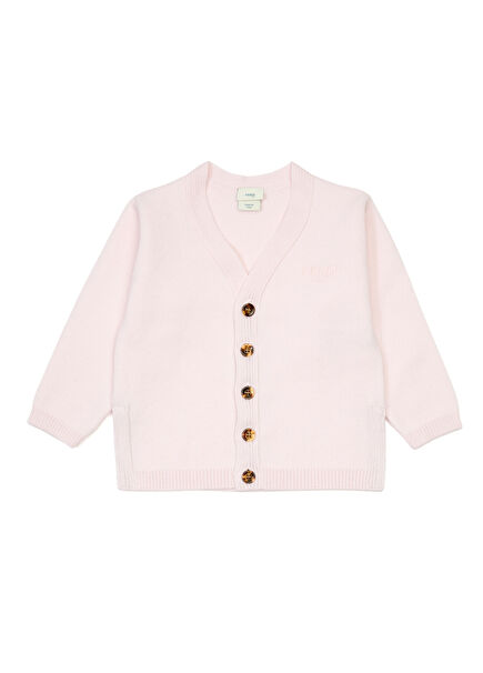 Pink Baby Girls Wool Cardigan