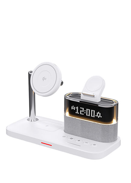 P-C09 Qi2 3’ü 1 Arada Profesyonel Kablosuz Şarj İstasyonu 20 W