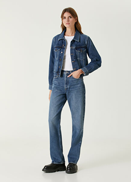 Kelly Blue Straight Leg Jeans