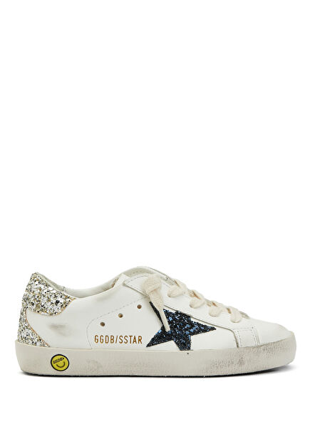 Super-Star White Boys Leather Sneakers