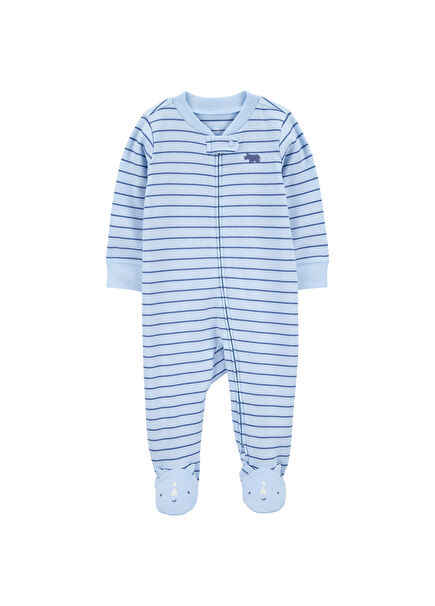 Blue Striped Baby Boy Sleeping Bag