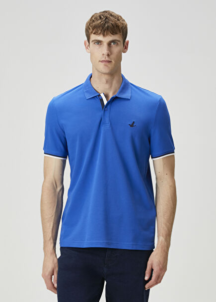 Saks Navy Blue Polo T-Shirt