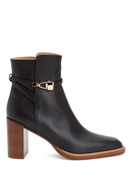 Nina Black Women's Leather Boots
