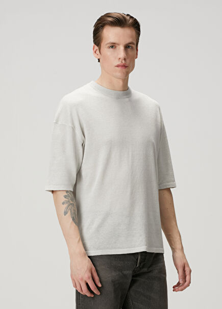 White Linen T-Shirt