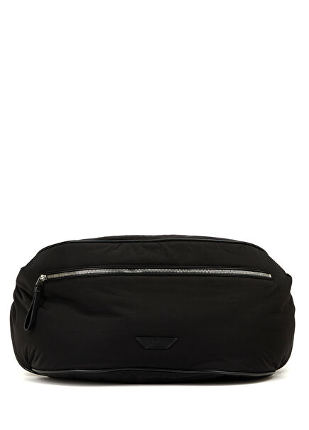 Black Logo Detailed Men's Waist Bag