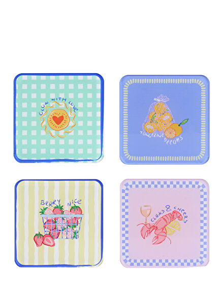 Bon App Collection 4’lü Bardak Altlığı