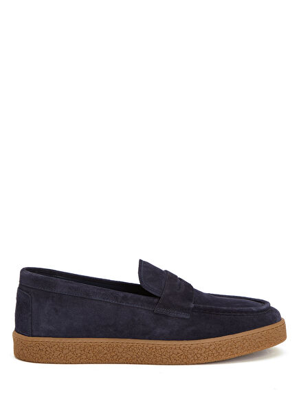 Lacivert Erkek Süet Loafer