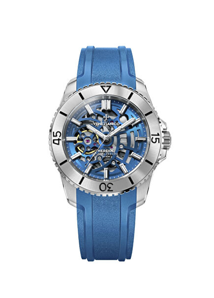 3921506 Nereide Ultraleggero Kurmalı Otomatik Mavi Silikon Erkek Kol Saati