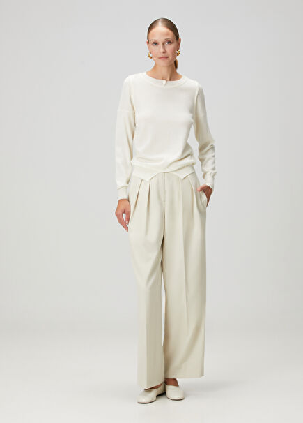 Kemik Wide Leg Pantolon