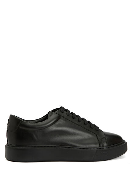 Siyah Erkek Deri Sneaker