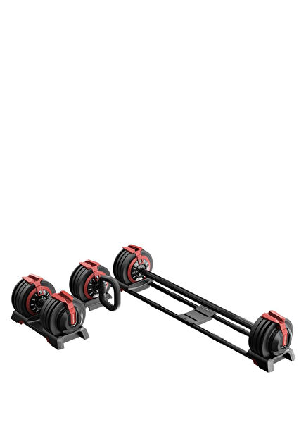 KingSmith Mechanically Adjustable 24kg Dumbbell Kettlebell 3-in-1 Barbell Set