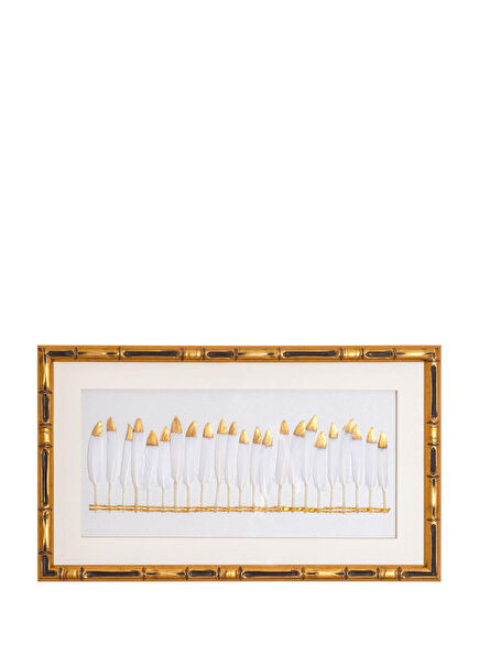 Flume Beyaz Tüylü Tablo TBL0098