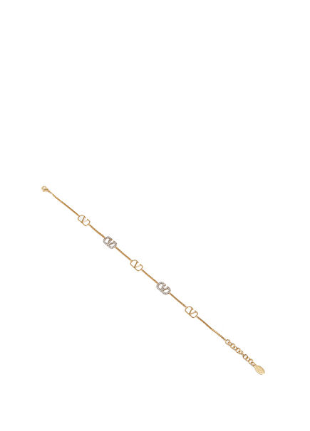 Women's Bracelet With Stone Logo Detail