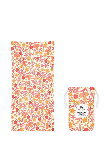 Design Tangerine Tide Büyük Boy Kadın Plaj Havlusu