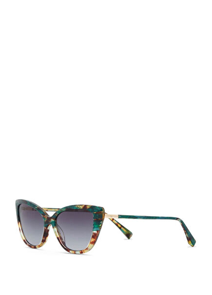 Belinda HM 1761 C3 Patterned Acetate Women's Sunglasses