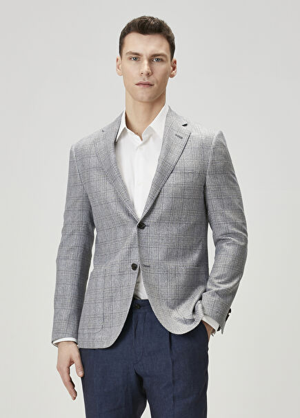 Grey Silk Jacket